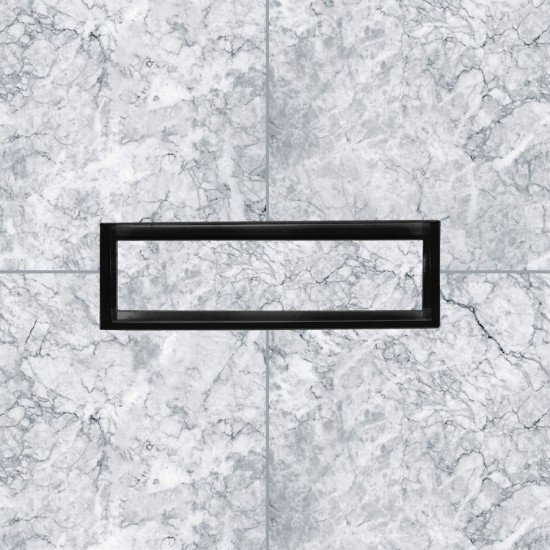 Floor Register Steel 4 x 10in Black Flush Mount Floor Register Steel 4 x 10in Black Flush Mount
