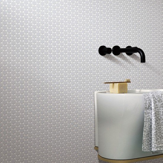 Thassos Penny Tile Thassos Penny Tile