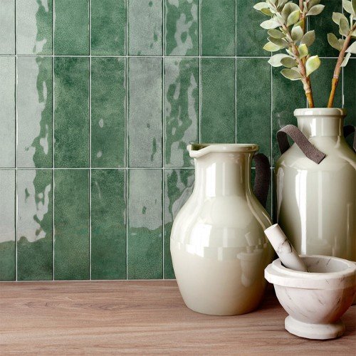 Borgo Green Crackle Tile LQ