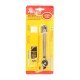 Snap-Off Utility Knife Plastic Ratchet Screw Lock With 10-Blades Snap-Off Utility Knife Plastic Ratchet Screw Lock With 10-Blades