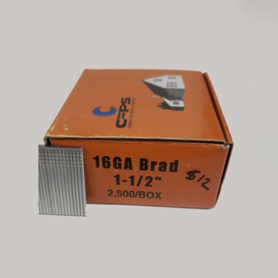 16GA Brad 1½" - 2500/Box 16GA Brad 1½" - 2500/Box