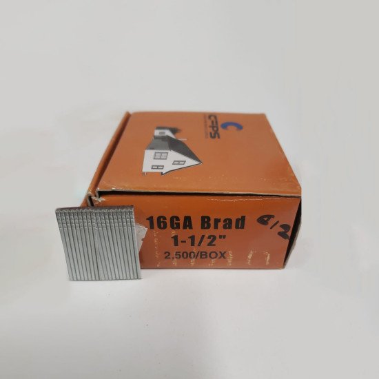 16GA Brad 1-1/2" - 2500/Box 16GA Brad 1-1/2" - 2500/Box
