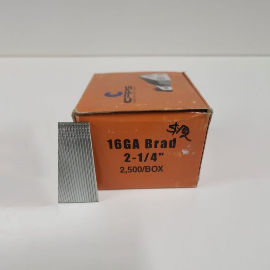 16GA Brad 2-1/4" - 2500/Box 16GA Brad 2-1/4" - 2500/Box