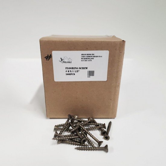 Flooring Screw 8 x 1 ½" - 500 Pcs Flooring Screw 8 x 1 ½" - 500 Pcs