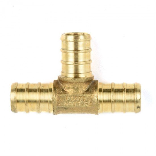 Brass Pex Tee ½in Barb x ½in Barb x ½in Barb Brass Pex Tee ½in Barb x ½in Barb x ½in Barb