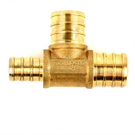Brass Pex Tee ¾in Barb x ½in Barb x ¾in Barb Brass Pex Tee ¾in Barb x ½in Barb x ¾in Barb
