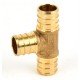 Brass Pex Tee ¾in Barb x ¾in Barb x ¾in Barb