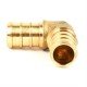 Pex Brass 90 Elbow ½in Barb x ½in Barb Pex Brass 90 Elbow ½in Barb x ½in Barb