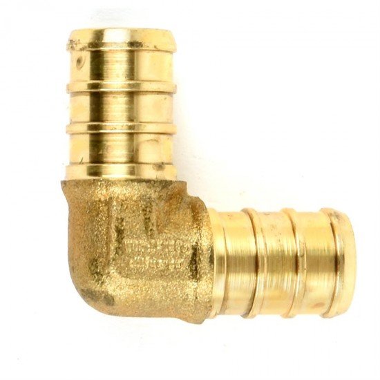Pex Brass 90 Elbow ½in Barb x ½in Barb Pex Brass 90 Elbow ½in Barb x ½in Barb