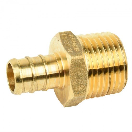 Pex Male Adpt Barb To MPT ½in Barb x ½in MPT Pex Male Adpt Barb To MPT ½in Barb x ½in MPT