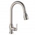 Pull Down Kitchen Faucet With Sprayer 1-Handle Brushed Nickel