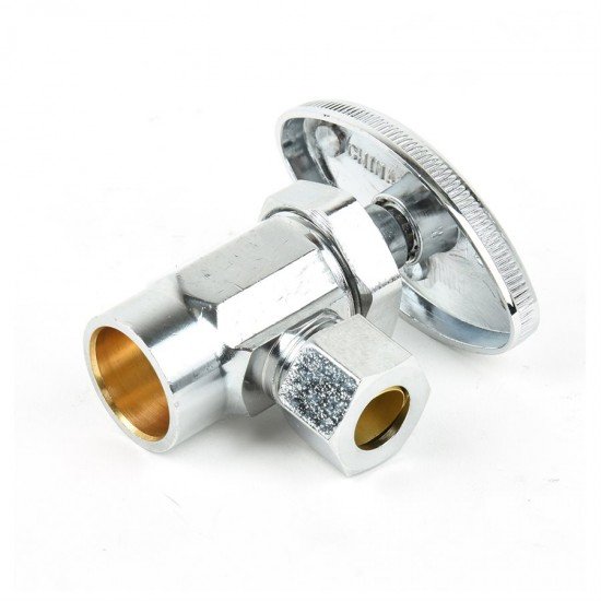 Sweat Multi Turn Angle Stop Valve ½in Copper x 3/8in Od Sweat Multi Turn Angle Stop Valve ½in Copper x 3/8in Od