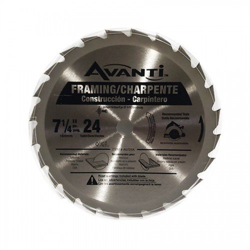 SAW BLADE Framing - Charpente - 7-¼IN 24T